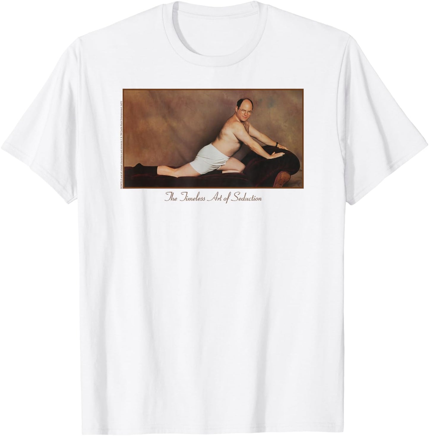 Seinfeld Art of Seduction with George Painting 90's TV Show T-Shirt - T-Shirt | White