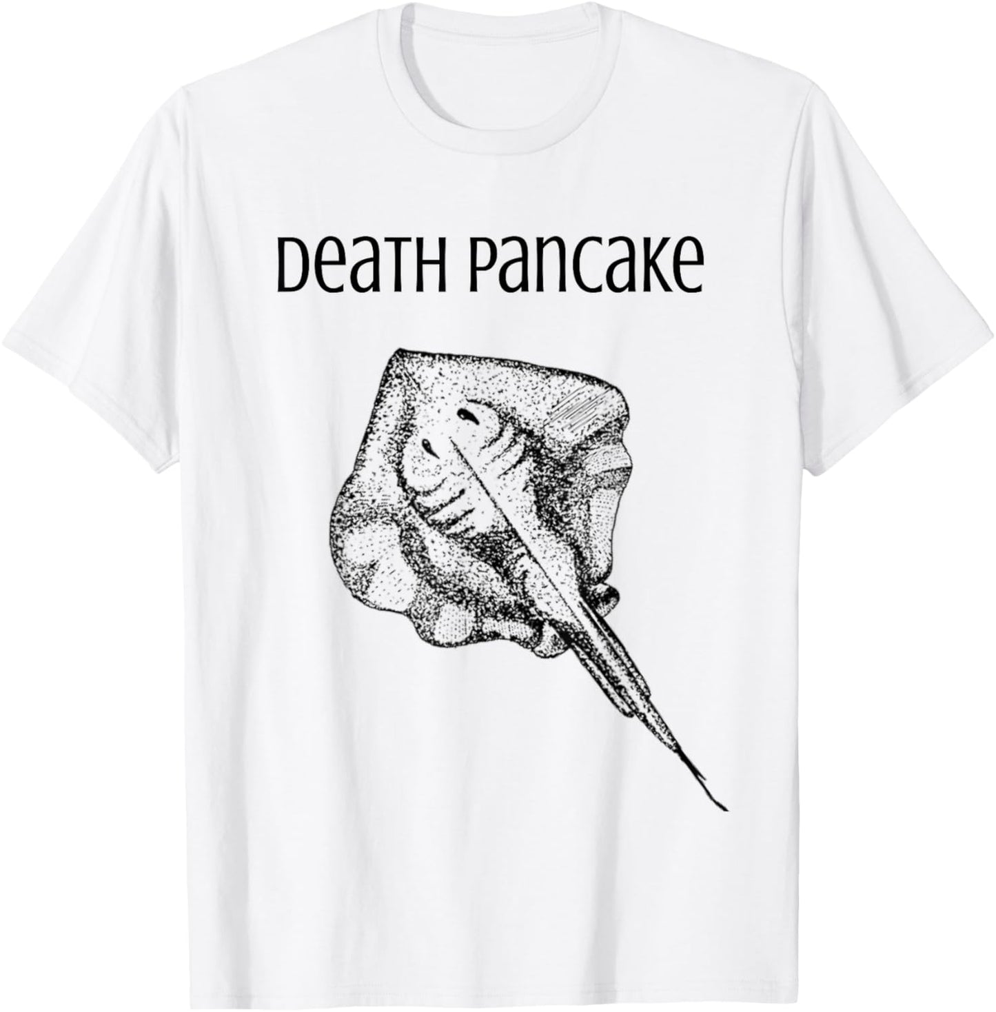 Funny Stingray Death Pancake Dumb Animal Name Stupid Joke T-Shirt - T-Shirt | White