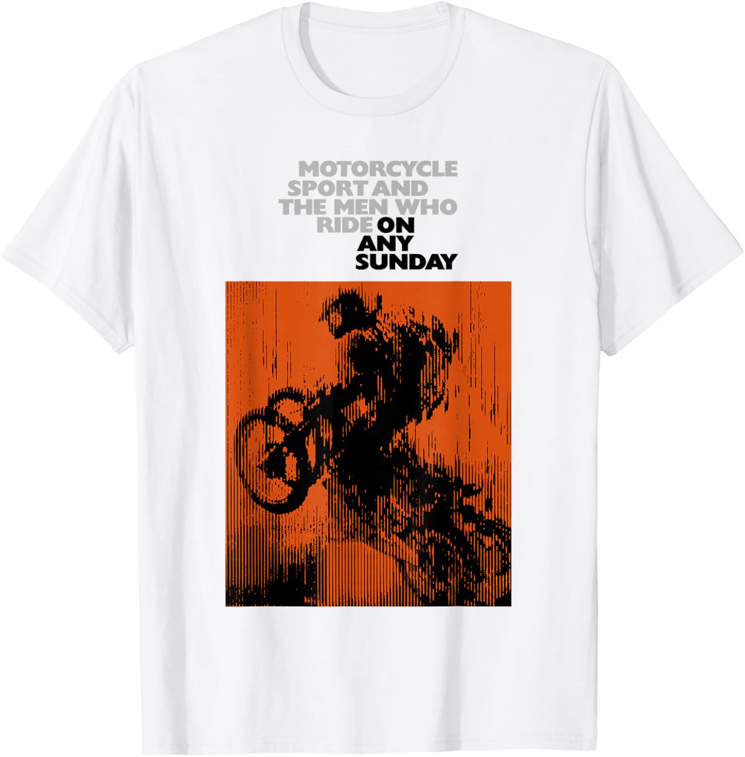 On Any Sunday 1971 Vintage Motorcycle Movie Poster T-Shirt - T-Shirt | White