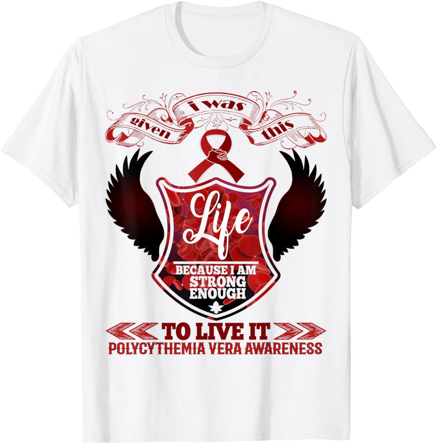 polycythemia vera Awareness T-Shirt - T-Shirt | White