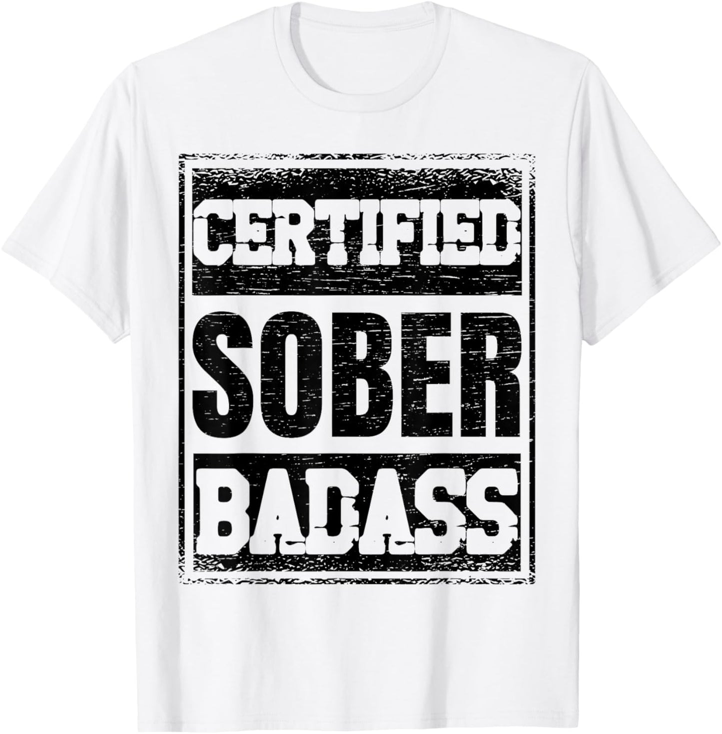 Sober I Sobriety Wine AA Anonymous Drinking Party T-Shirt - T-Shirt | White