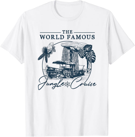 Disney Jungle Cruise World Famous V2 Small T-Shirt - T-Shirt | White
