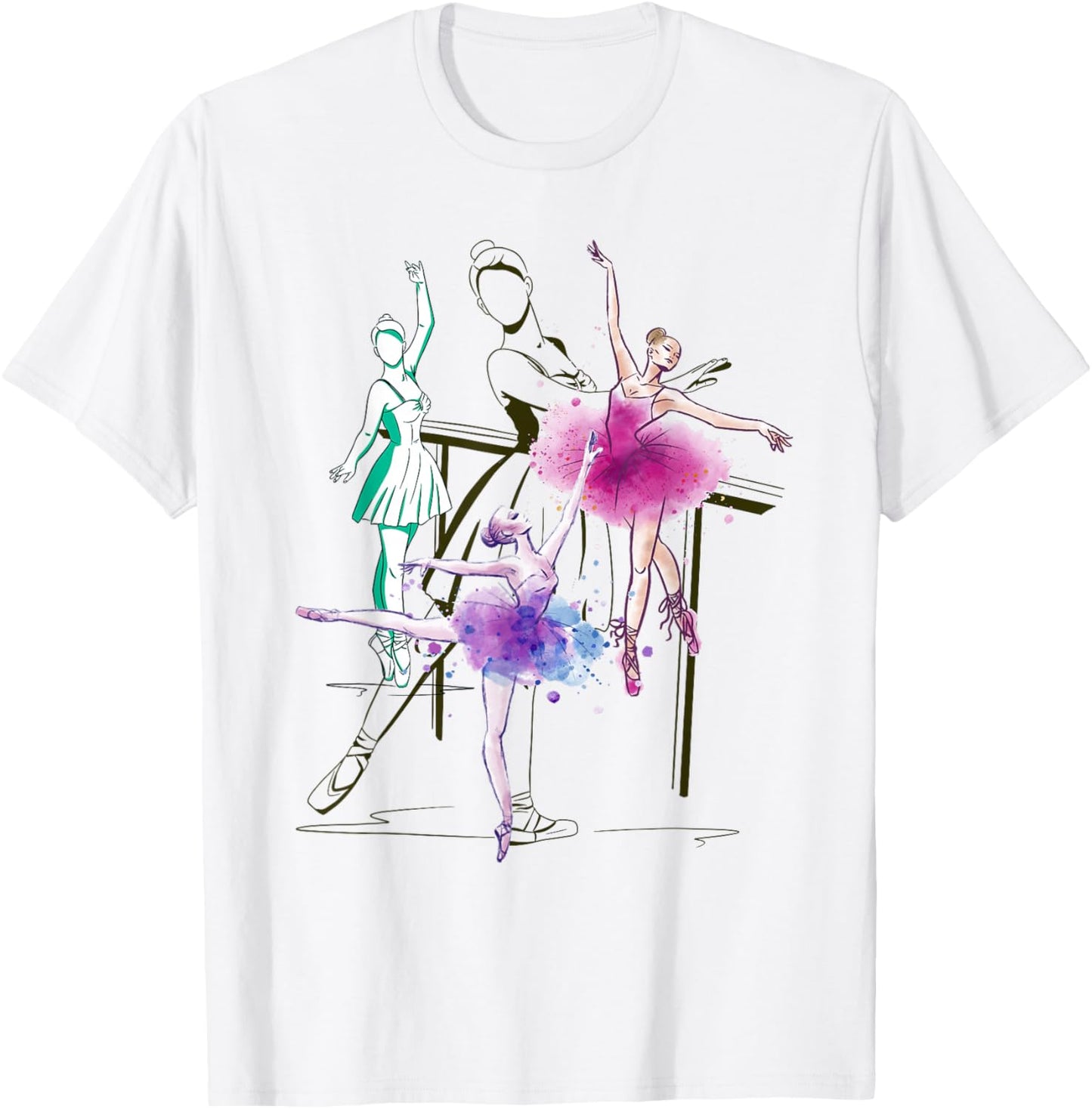 En Pointe Dancer Girls Women Ballerina Dance Ballet T-Shirt - T-Shirt | White