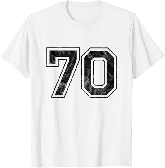 Number 70 T-Shirt - T-Shirt | White