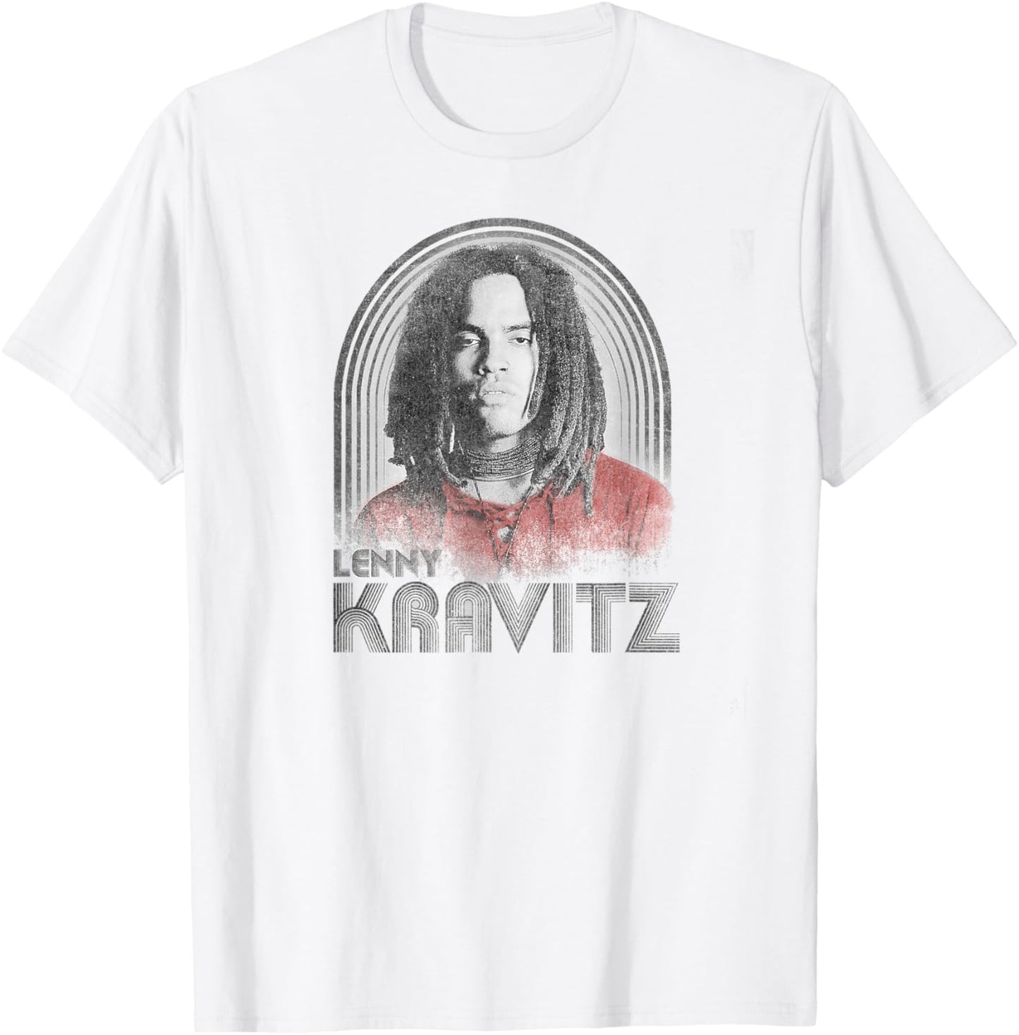 Lenny Kravitz – Retro Lines Logo T-Shirt - T-Shirt | White