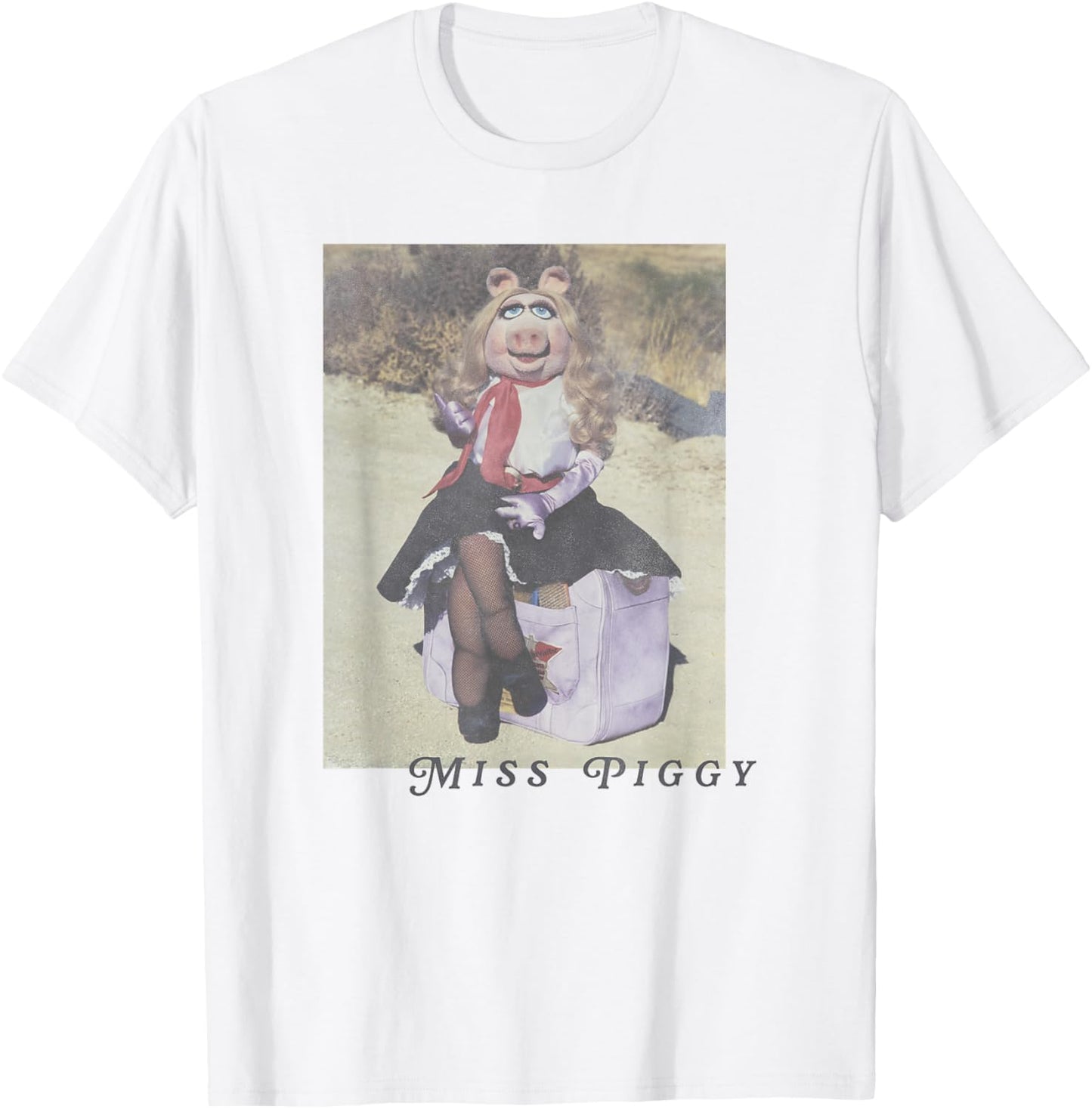 Disney Muppets Miss Piggy Traveling Portrait T-Shirt - T-Shirt | White