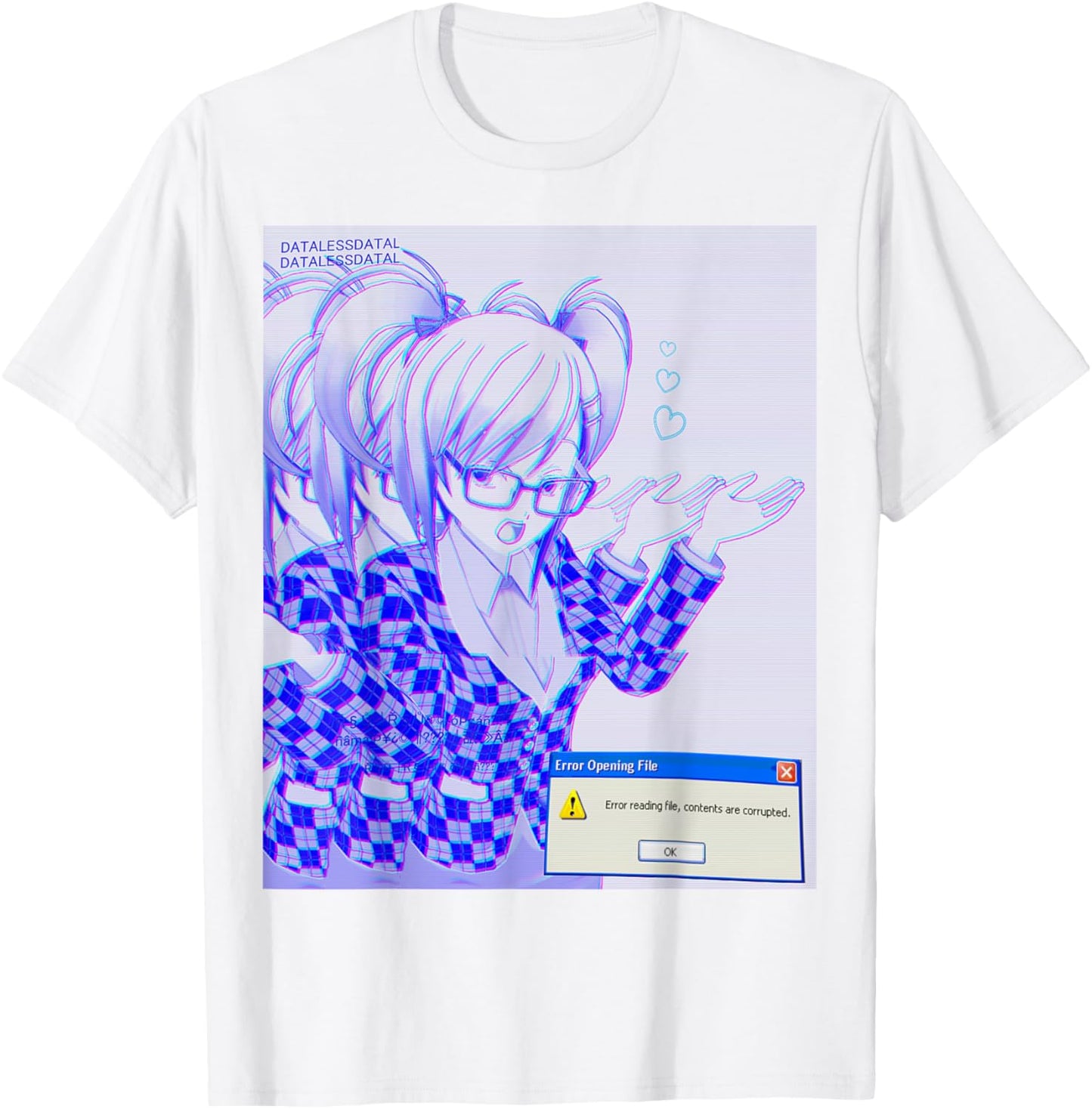 Webcore Anime Office Girl T-Shirt - T-Shirt | White