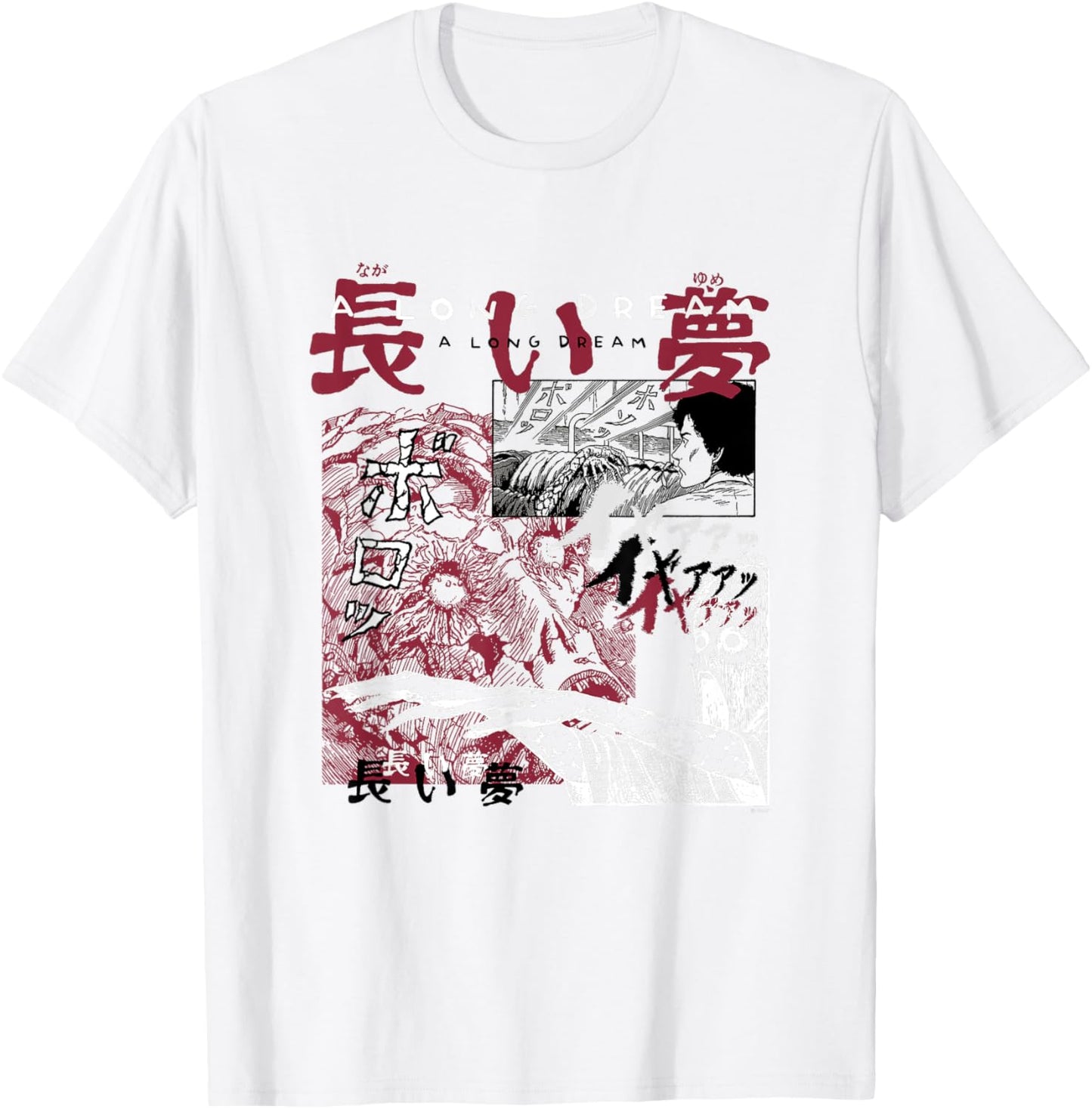 Junji Ito A Long Dream Curated Clutter T-Shirt - T-Shirt | White