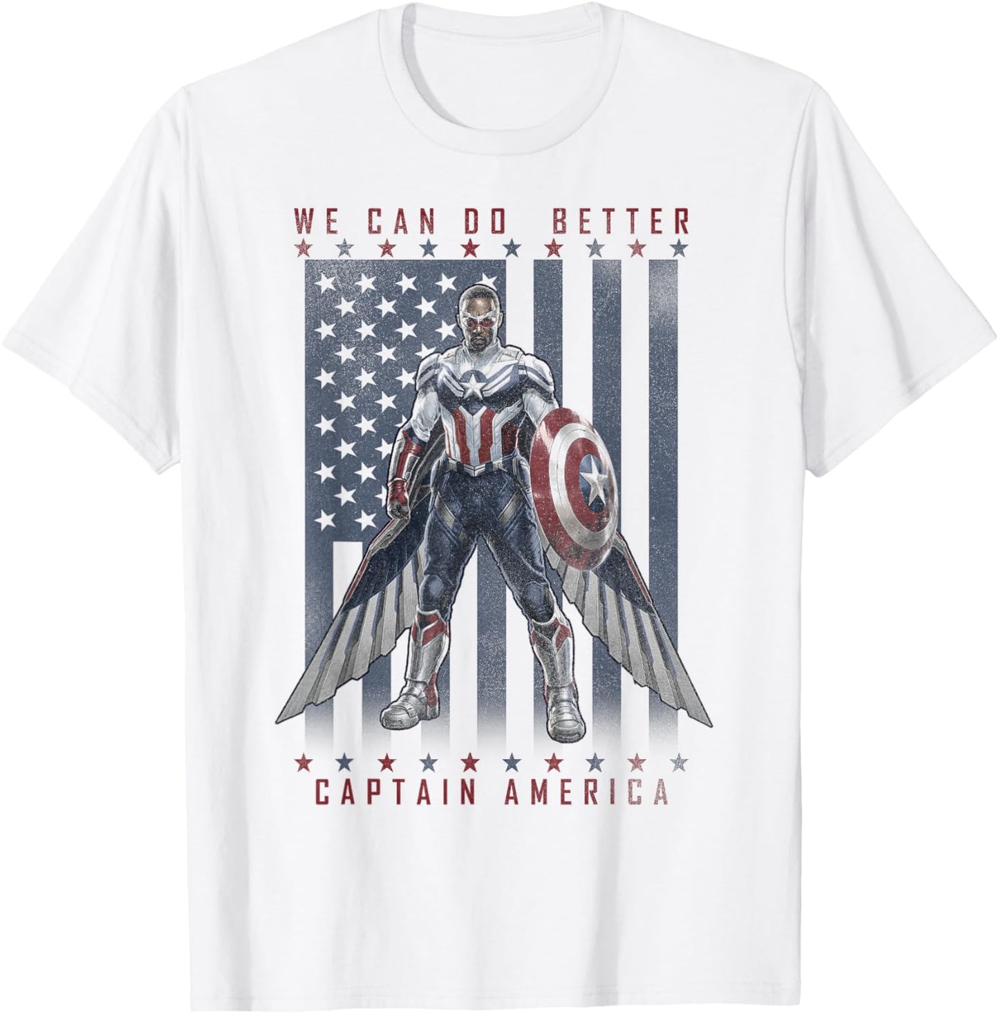 Marvel The Falcon And The Winter Soldier We Can Do Better T-Shirt - T-Shirt | White