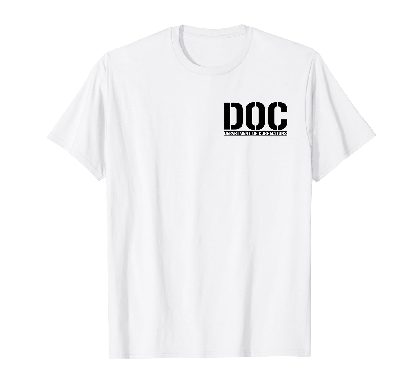 DOC DEPARTMENT OF CORRECTIONS INMATE OFFICER COSTUME TEE T-Shirt