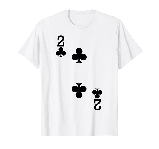 2 of Clubs - Playing Card Halloween Costume T-Shirt