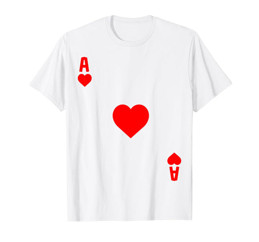 Ace of Hearts Cards Deck Halloween Costume T-Shirt