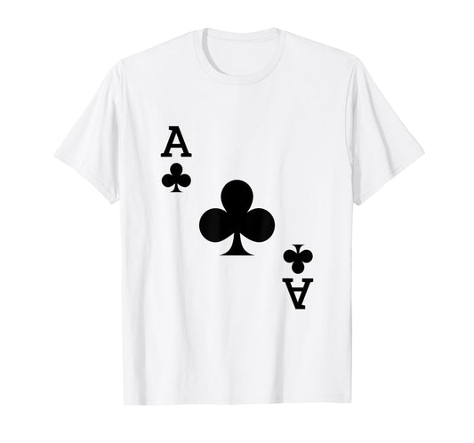 Ace of Clubs Deck of Cards Carnival Halloween Costume T-Shirt