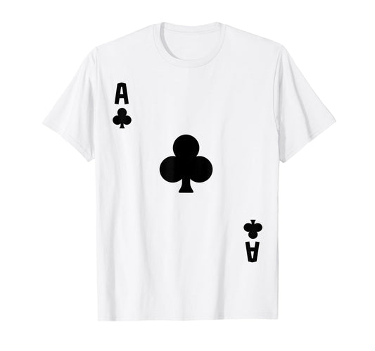 Ace of Clubs Cards Deck Halloween Costume T-Shirt