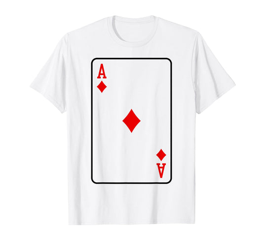 ACE OF DIAMONDS PLAYING CARD BLACKJACK HALLOWEEN COSTUME T-Shirt