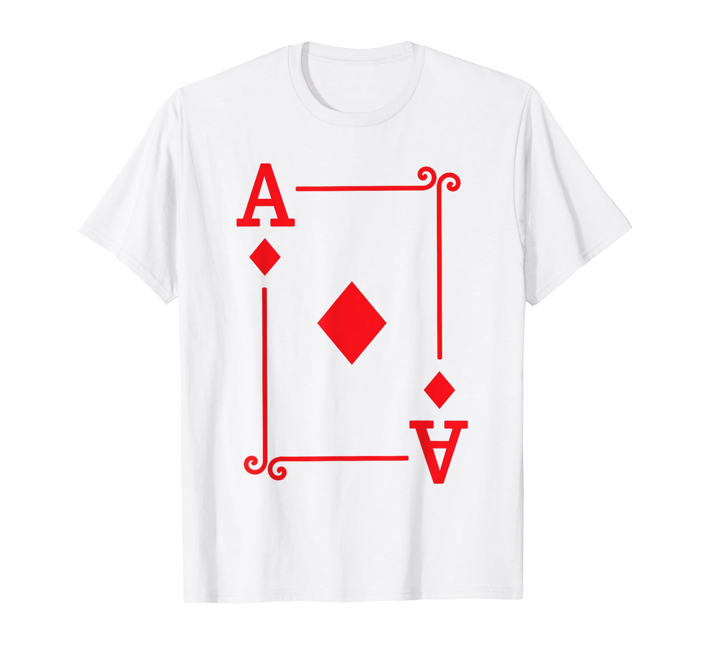 Playing Cards - Matching Diamonds Card Suits - Ace Card T-Shirt