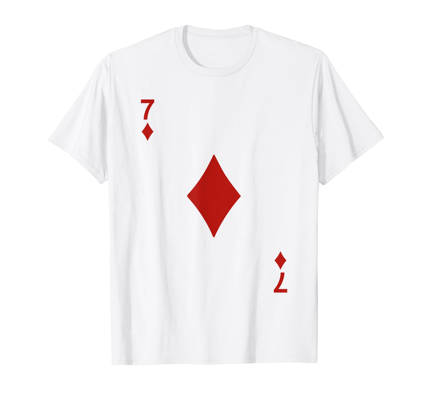 Seven of Diamonds 7 Blackjack Playing Cards Tshirt
