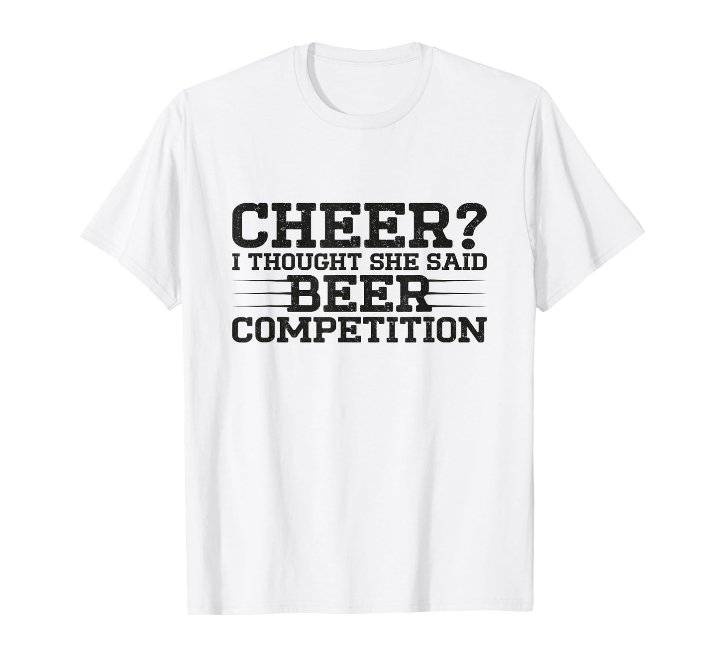 Funny Cheer Dad Art For Beer Lover Cheerleader Father Saying T-Shirt