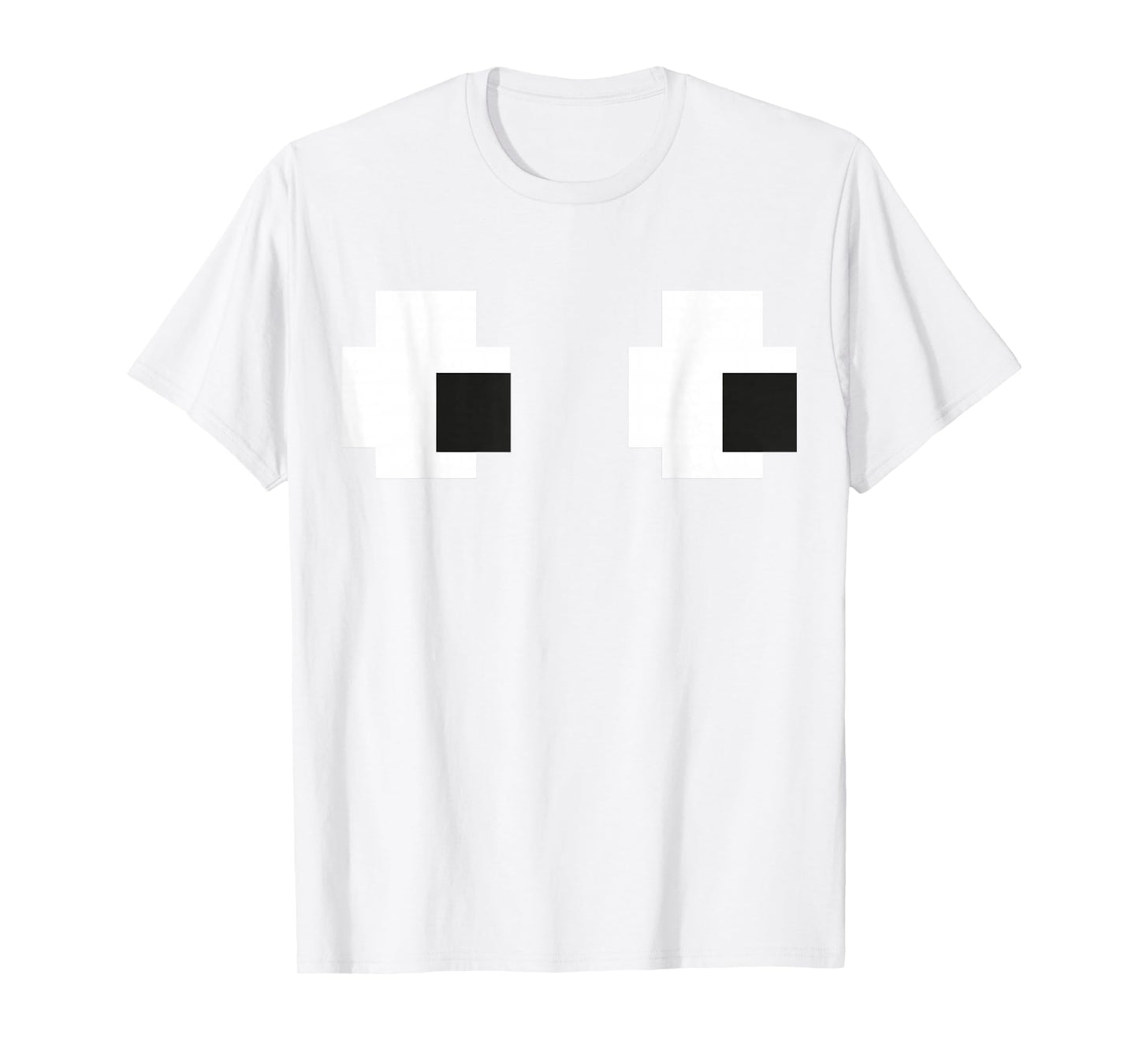 Retro Arcade Game Ghost Eyes Halloween Group Costume T-Shirt