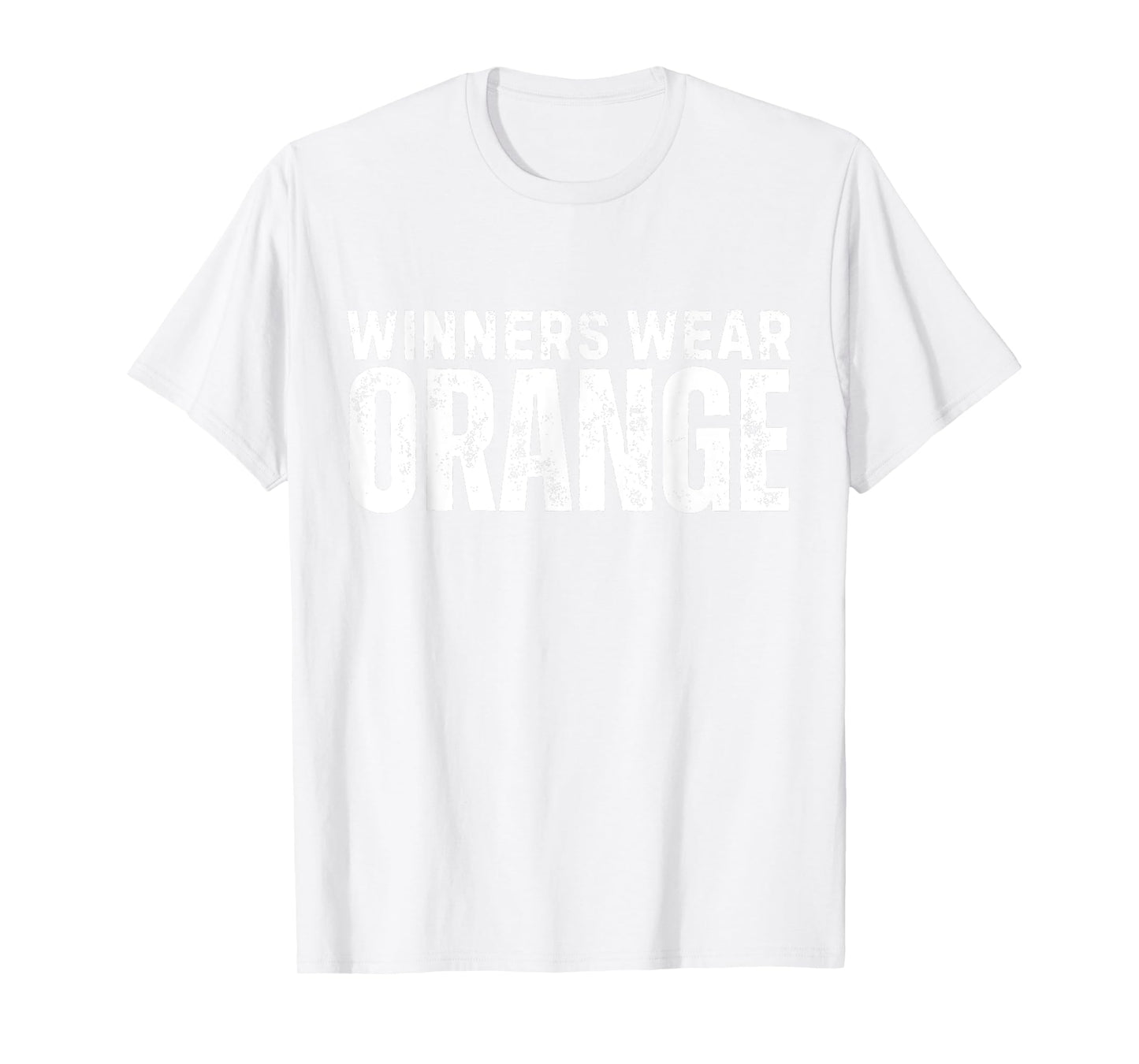 Winners Wear Orange Spirit Wear Team Game Color War Camp T-Shirt