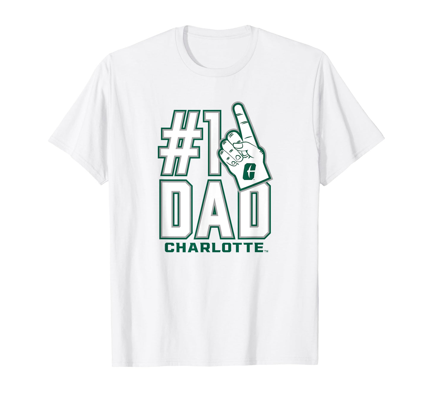 UNC Charlotte 49ers #1 Dad T-Shirt