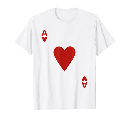Ace of hearts Blackjack Cards Poker 21 A T-Shirt