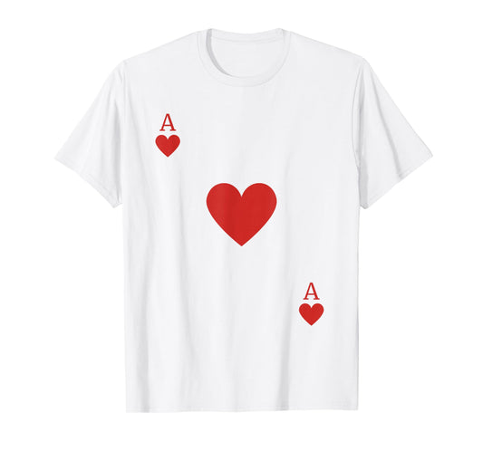 Easy Halloween Costume Ace of Hearts Playing Card T-Shirt