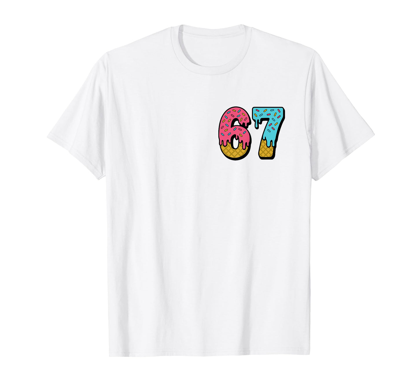 Six Seven Ice Cream Drip Sport 67 Fun Mason Meme T-Shirt