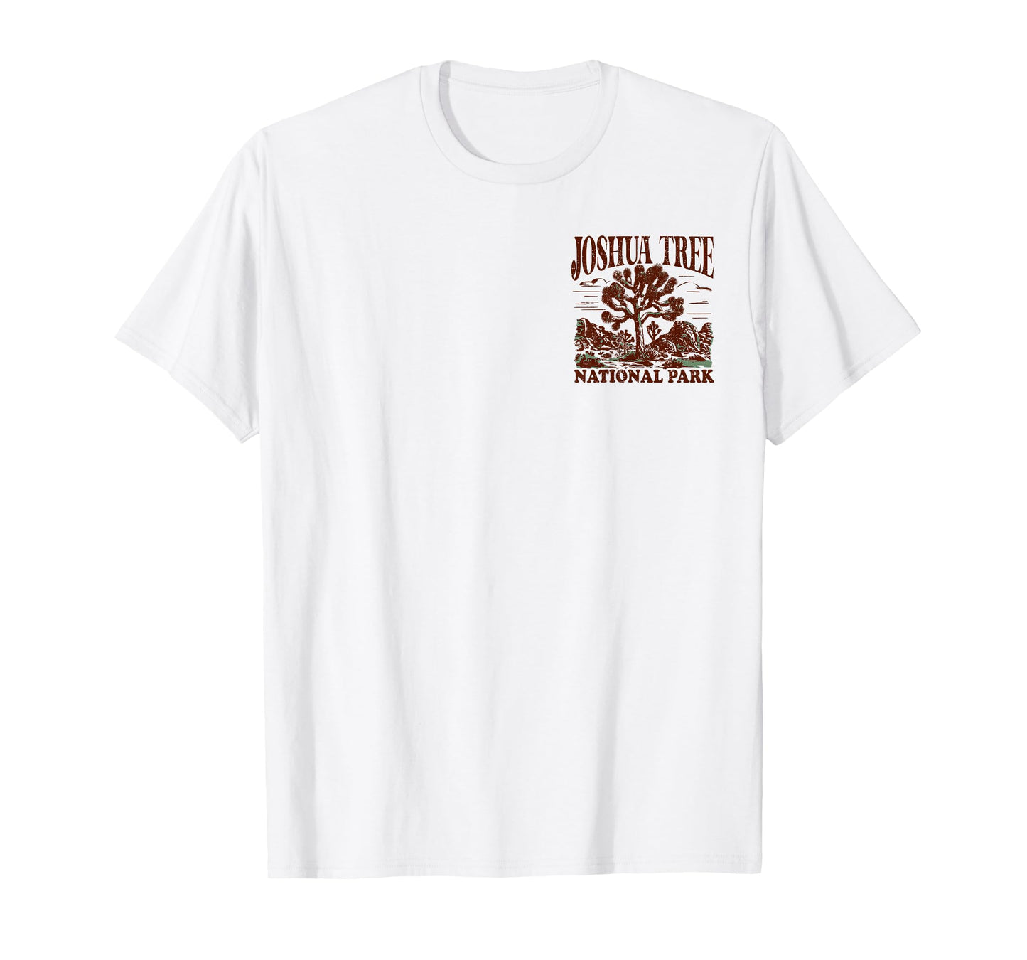 Joshua Tree Vintage Distressed Front and Back T-Shirt