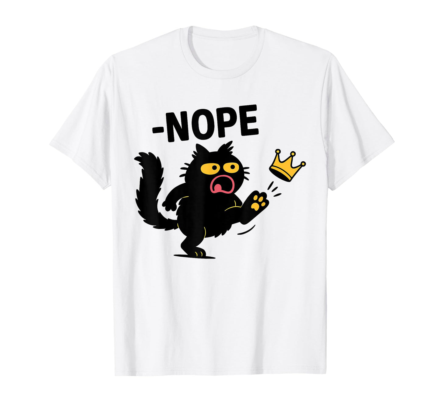 No Kings in America Black Cat T-Shirt for Men Women Kids