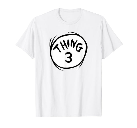 Dr. Seuss Thing 3 Emblem Halloween Costume Special Edition T-Shirt