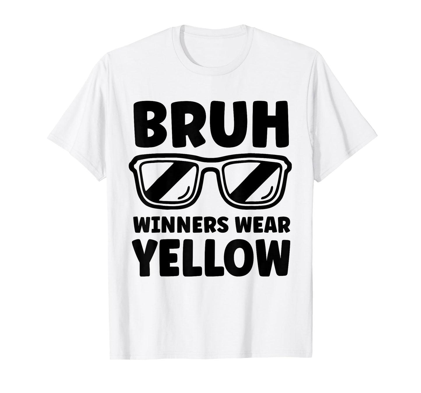 Winners Wear Yellow Team Spirit Week Game Color Sports Day T-Shirt