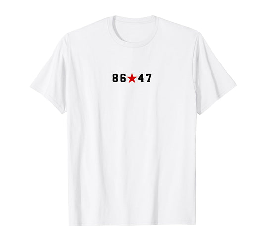 8647 Impeach 47 No Kings in America 86 47 Retro US Flag T-Shirt