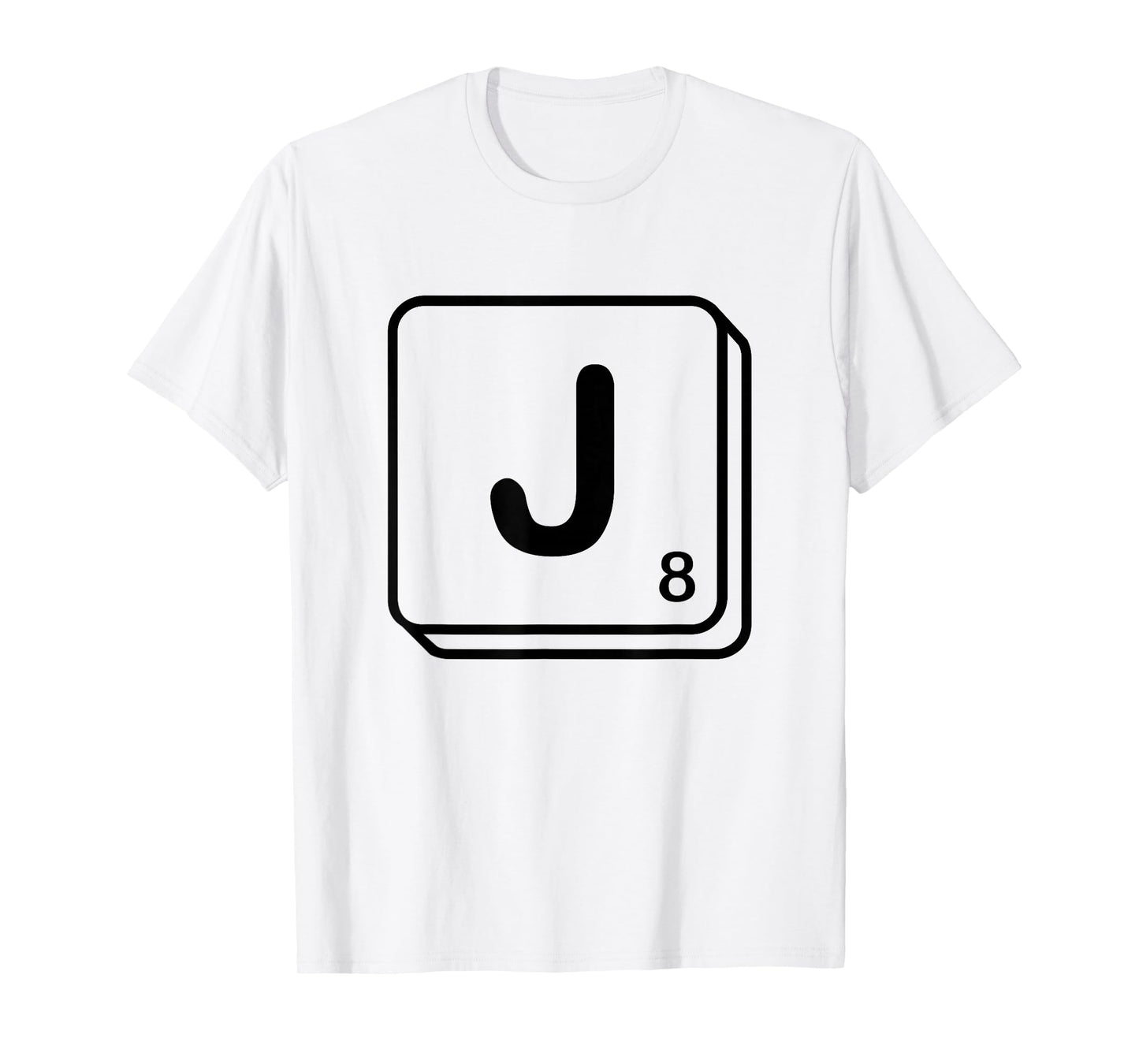Letter J Word Game Tile T-Shirt