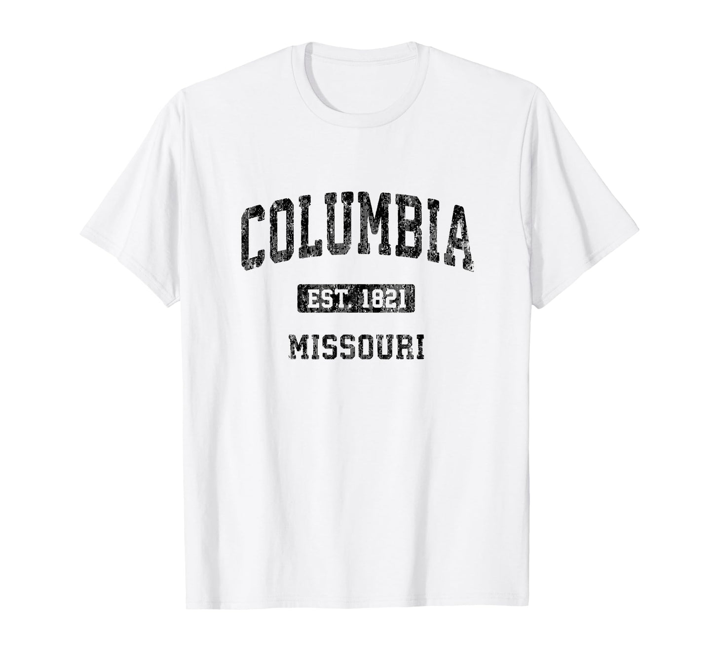 Columbia Missouri MO Vintage Athletic Sports Design T-Shirt