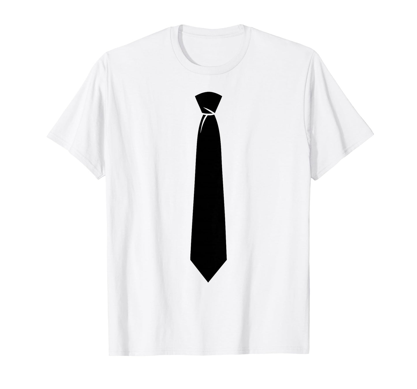 Black Tie Costume Shirt Adult Men Women Kids Tie Costume T-Shirt