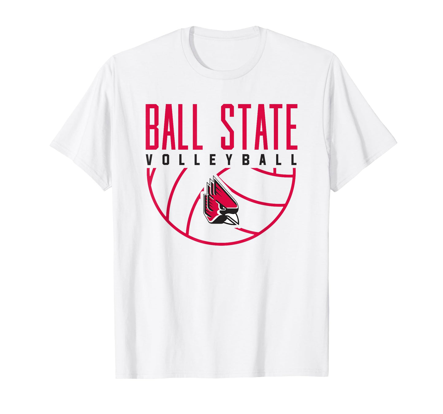 Ball State University Cardinals Volleyball Arch T-Shirt