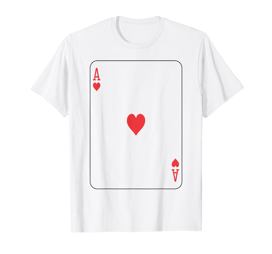 Ace of Hearts | Deck of Cards Front and Back Group Costume T-Shirt