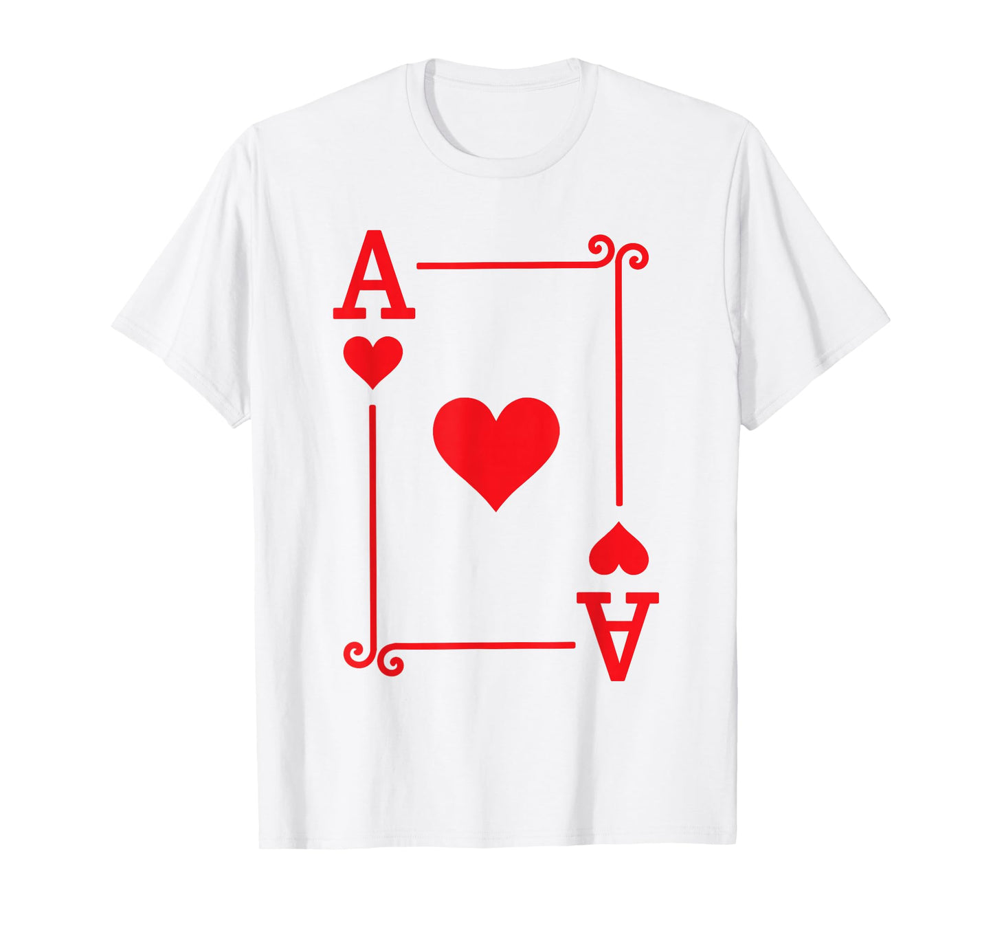 Playing Cards - Matching Hearts Card Suits - Ace Card T-Shirt