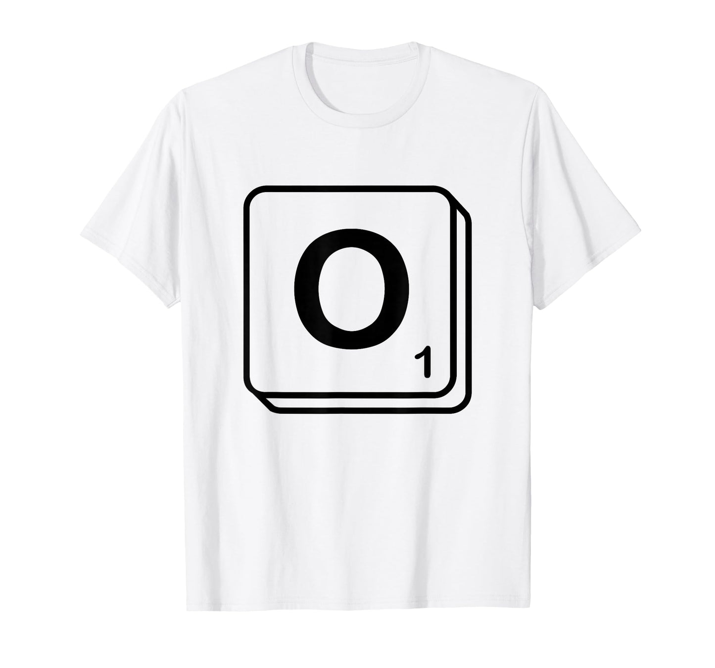 Letter O Word Game Tile T-Shirt