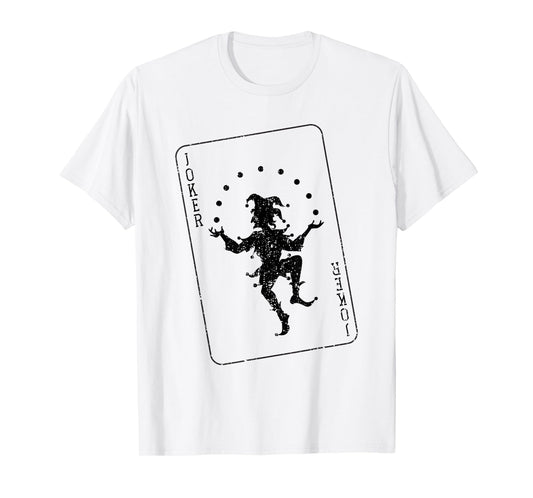 Joker Costume Halloween Playing Card Game T-Shirt