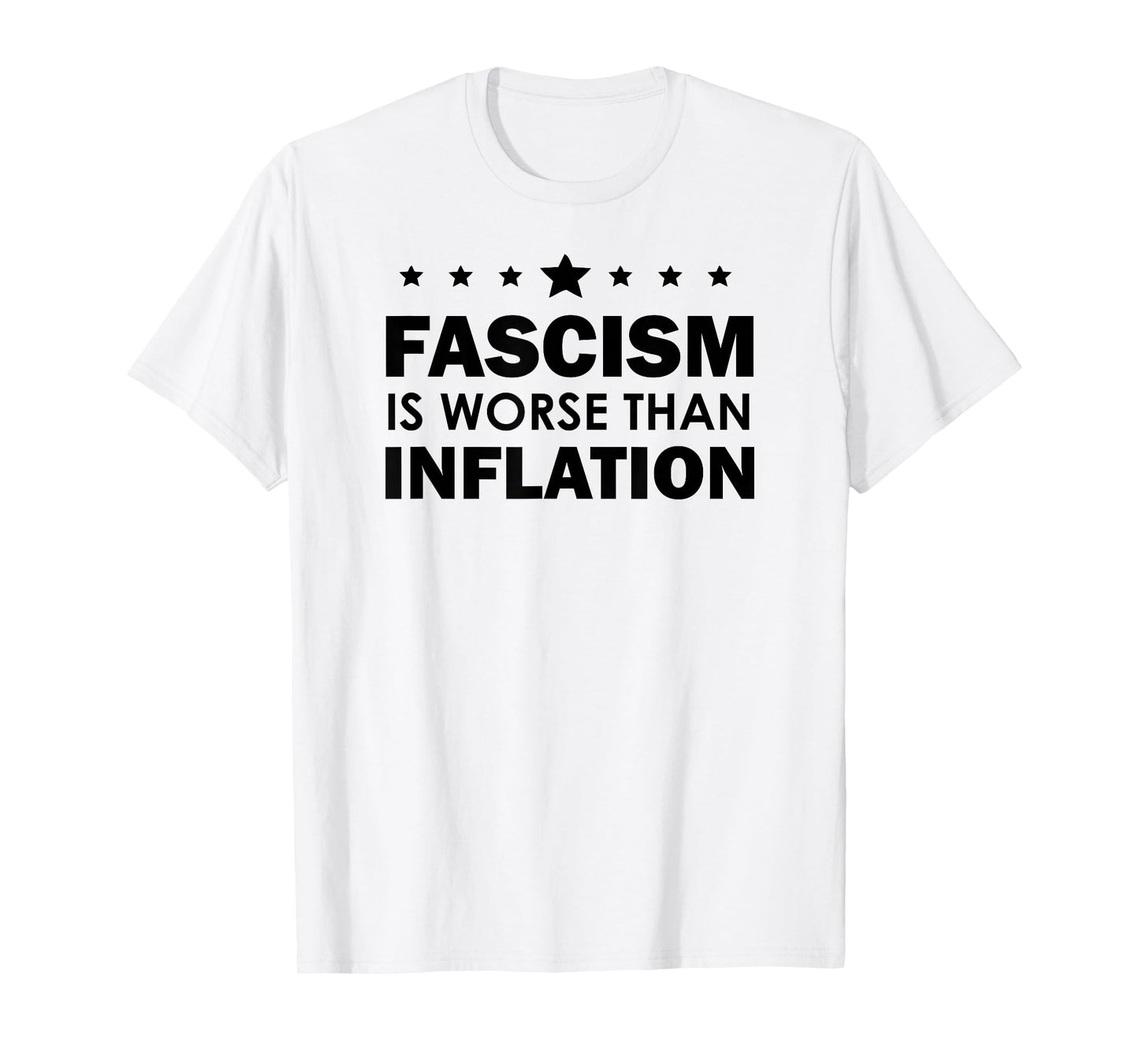 Resist Fascism is Worse Than Inflation No Kings Anti-Fascism T-Shirt