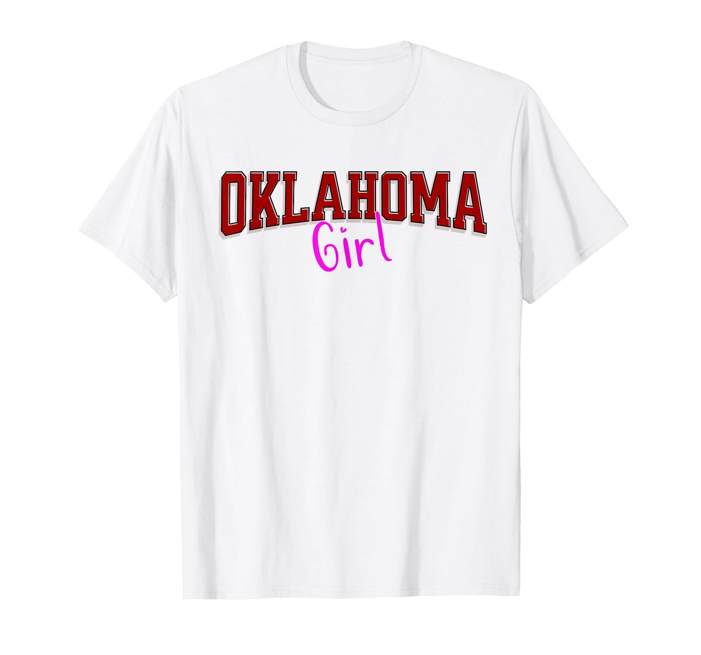 Vintage Oklahoma Girl Retro Pink Oklahoma Women and Girls T-Shirt