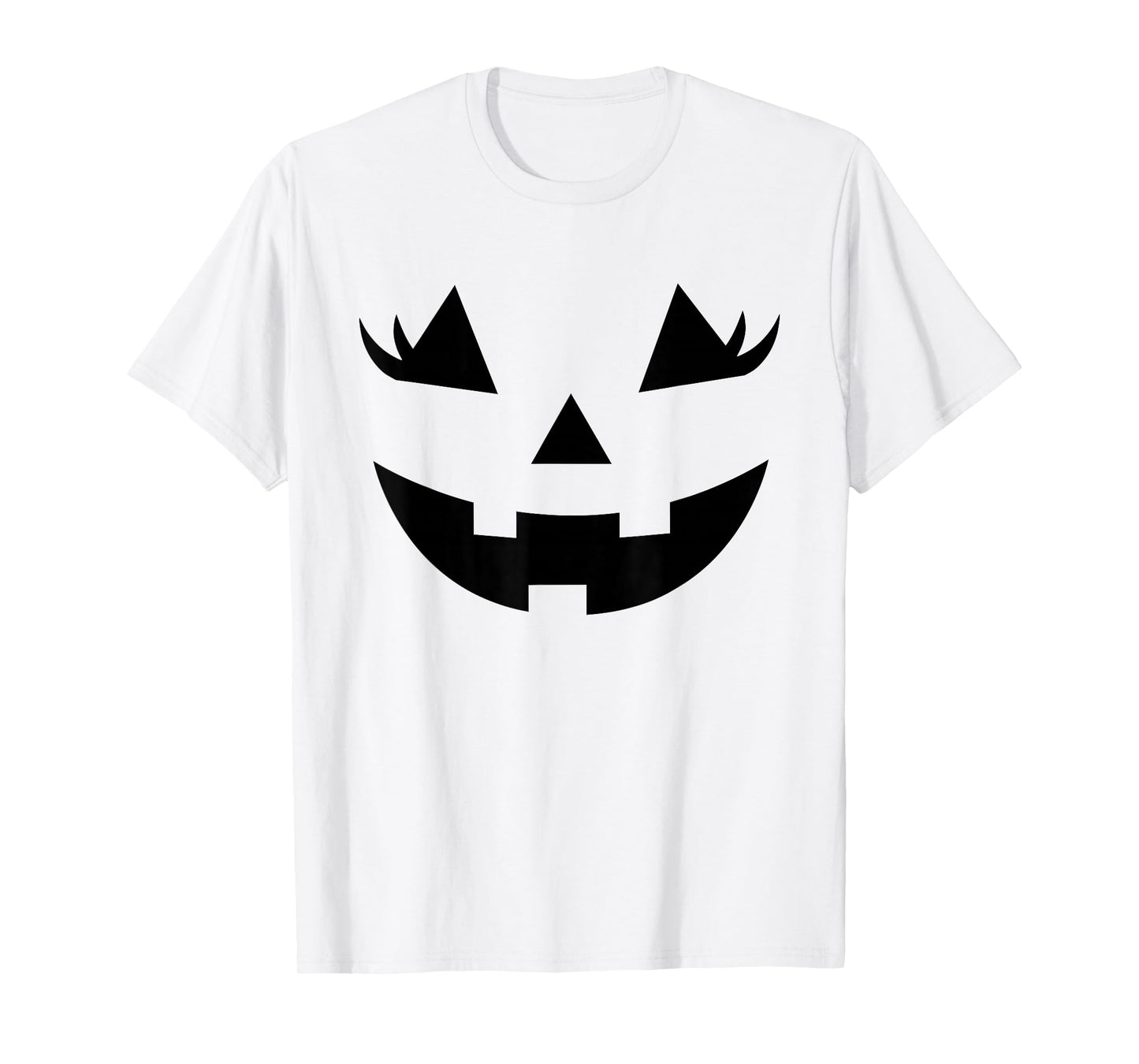 Jack O Lantern Face Girls Women Pumpkin Halloween Costume T-Shirt