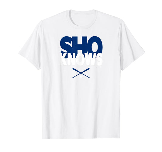 Shohei Ohtani - Sho Knows - Los Angeles Baseball T-Shirt