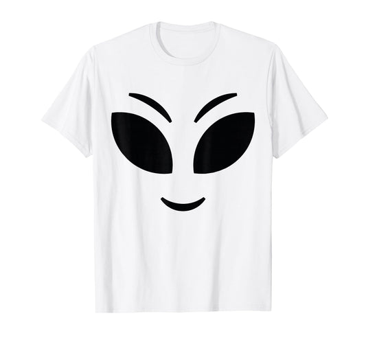 Cute Alien Face Space Funny Halloween Costume Men Women Kids T-Shirt