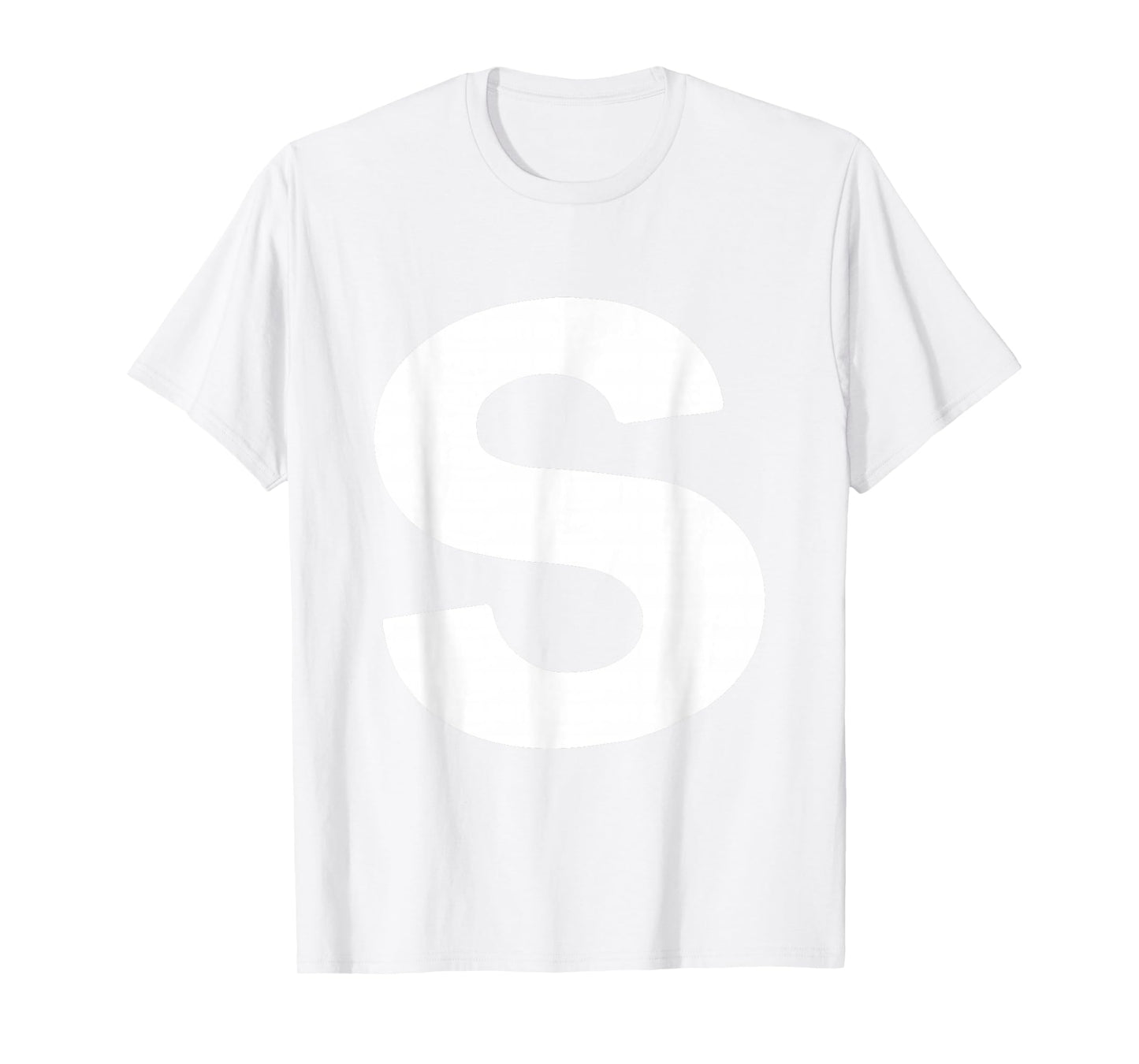 DIY Letter S Halloween Matching Group Easy Lazy Costume T-Shirt