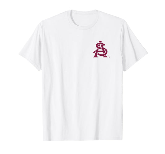 Arizon State Sun Devils Front/Back Gray Officially Licensed T-Shirt