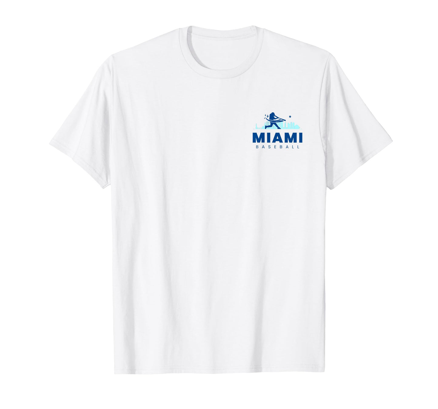 Miami Baseball Vintage Minimalist Retro Baseball Lover T-Shirt