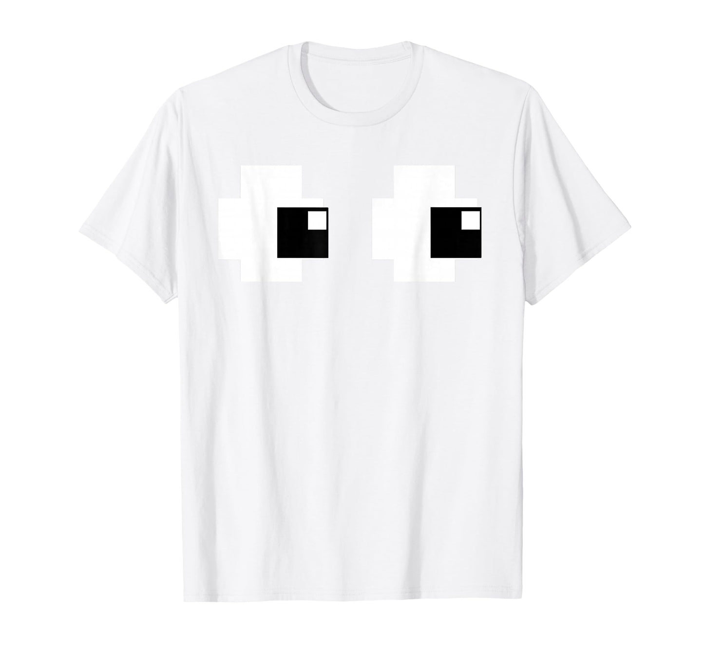Retro Arcade Game Ghost Eyes Halloween Group Costume T-Shirt